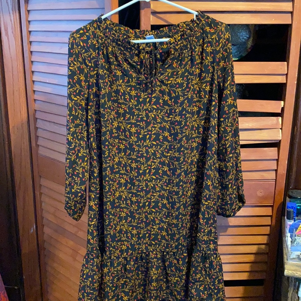 Flower Print Flowy Dress